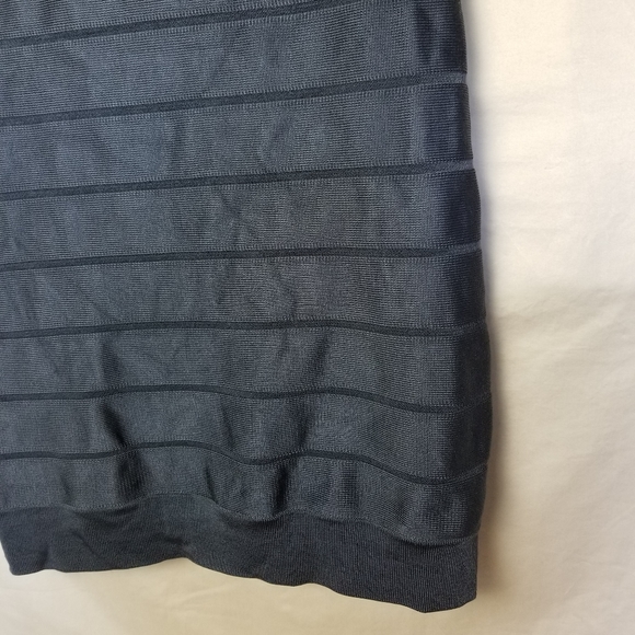 French Connection Charcoal Gray Strapless Bandage Dress Bodycon Size 8 - Picture 5 of 10